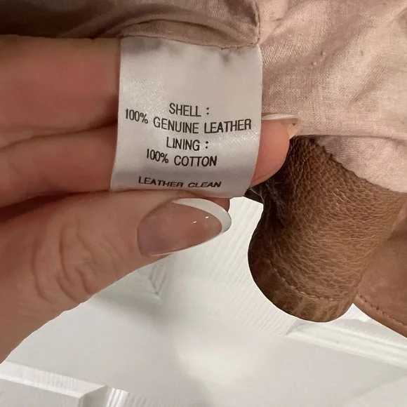 LOFT Brown Leather Jacket - Picture 3 of 5